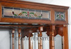 6.5ft Mahogany Stained Glass Canopy Bar