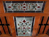 6.5ft Mahogany Stained Glass Canopy Bar
