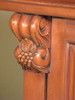 6ft Mahogany Home Pub Bar w/ Brass Rails