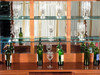 6ft Mahogany Home Pub Bar w/ Brass Rails