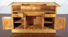 6ft Oak Home Bar Front w/ Brass Rail