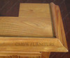 6ft Oak Home Bar Front w/ Brass Rail