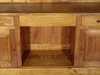 6ft Oak Home Bar Front w/ Brass Rail
