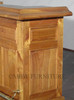 6ft Oak Home Bar Front w/ Brass Rail