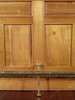 6ft Oak Home Bar Front w/ Brass Rail