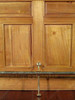 6ft Oak Home Bar Front w/ Brass Rail