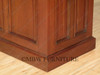 6ft Mahogany Home Bar  Front w/ Hanging Mirror Rack