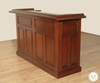 6ft Mahogany Home Bar  Front w/ Hanging Mirror Rack