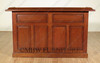 6ft Mahogany Home Bar Front w/ Brass Rails