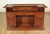 6ft Mahogany Home Bar Front w/ Brass Rails