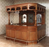 8.5ft Light Mahogany Canopy Pub Bar Set