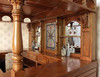 8.5ft Light Mahogany Canopy Pub Bar Set