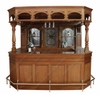 8.5ft Light Mahogany Canopy Pub Bar Set