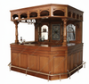 8.5ft Light Mahogany Canopy Pub Bar Set