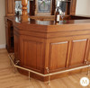 8.5ft Light Mahogany Canopy Pub Bar Set