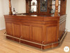 8.5ft Light Mahogany Canopy Pub Bar Set