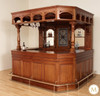 8.5ft Light Mahogany Canopy Pub Bar Set