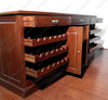 8.5ft Mahogany Stained Glass Pub Bar