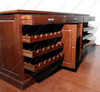8.5ft Mahogany Stained Glass Pub Bar