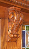 8.5ft Victorian Canopy Pub Bar w/ Stained Glass Doors