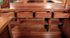 9.5ft Mahogany Stained Glass Corner Pub Bar