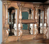 9.5ft Honey Mahogany Canopy Pub Bar