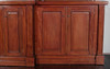 Pecan Neoclassical Home Pub Bar w/ Mirrored Back & Rails
