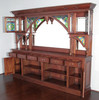 12.5ft Mahogany Pecan Victorian Pub Bar