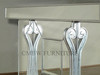 6ft Mirrored Glass Pub Bar Set