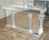 6ft Mirrored Glass Pub Bar Set