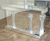 6ft Mirrored Glass Home Bar