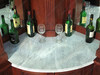 Solid Mahogany 10 Ft Mirrorback Corner Home Pub Bar w/ Bottle & Glass Rack