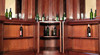 10ft Mahogany Distressed L- Shape Corner Pub Bar