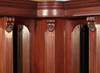 10ft Mahogany Distressed L- Shape Corner Pub Bar