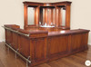 10ft Mahogany Distressed L- Shape Corner Pub Bar