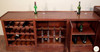10ft Mahogany Distressed L- Shape Corner Pub Bar