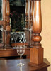12.5ft Mahogany Distressed Corner Canopy Pub Bar