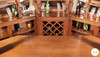 12.5ft Mahogany Distressed Corner Canopy Pub Bar
