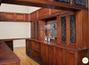 14ft Distressed Mahogany Stained Glass Canopy Pub Bar