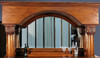 7.5ft Mahogany U-Shape Marble top Horseshoe Bar