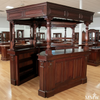 10ft Solid Mahogany Canopy Corner Pub Bar