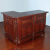 6ft Solid Mahogany Corner Home Pub Liquor Wine Bar