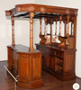 6.5ft Light Mahogany English Canopy Pub Bar