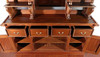6.5ft Mahogany Canopy Pub Bar with Stained Glass