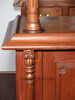 6.5ft Mahogany Canopy Pub Bar with Stained Glass
