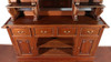 6.5ft Mahogany Canopy Pub Bar with Stained Glass