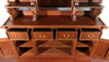 6.5ft Mahogany Canopy Pub Bar with Stained Glass