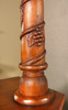 6.5ft Light Finish Hand Carved Canopy Wine & Pub Bar