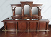 12ft Mahogany L- Shape  Pub Bar w/ Marble Top