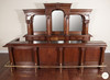 12ft Mahogany L- Shape  Pub Bar w/ Marble Top
